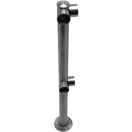 Adapta-Rail, Corner Post, Satin Stainless MPN:2L5-36-COR-3S