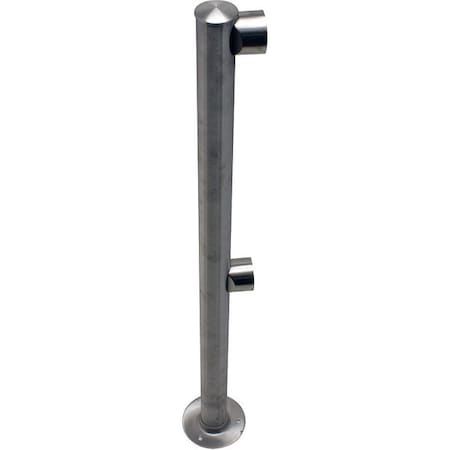 Adapta-Rail, End Post, Satin Stainless MPN:2L5-36-END-3S