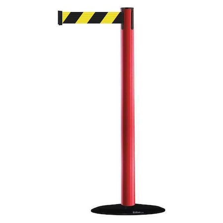 Barrier Post with Belt, 7 1/2 ft Length, 38 in Post Height, No Legend MPN:875-21-STD-NO-D4X-C