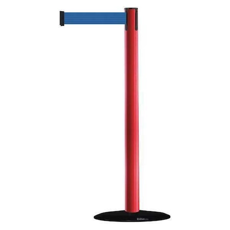 Barrier Post with Belt, 7 1/2 ft Length, 38 in Post Height, No Legend MPN:875-21-STD-NO-L5X-C