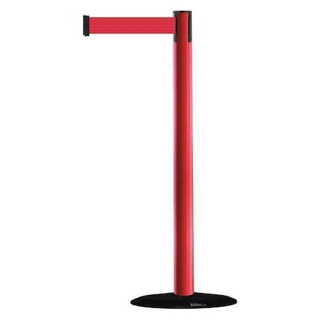 Barrier Post with Belt, 7 1/2 ft Length, 38 in Post Height, No Legend MPN:875-21-STD-NO-R5X-C