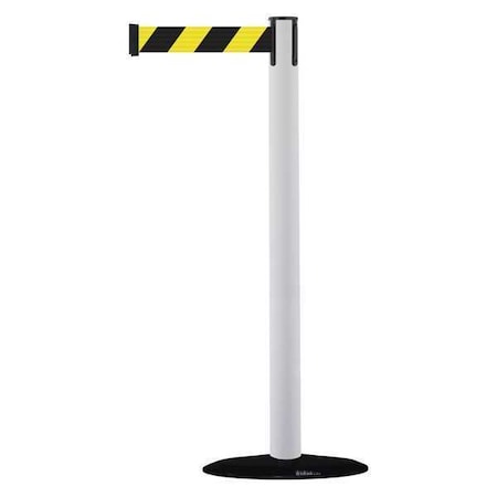 Barrier Post with Belt, 7 1/2 ft Length, 38 in Post Height, No Legend MPN:875-32-STD-NO-D4X-C