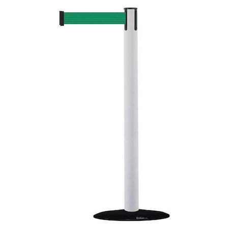Barrier Post with Belt, 7 1/2 ft Length, 38 in Post Height, No Legend MPN:875-32-STD-NO-G6X-C