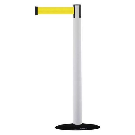 Barrier Post with Belt, 7 1/2 ft Length, 38 in Post Height, No Legend MPN:875-32-STD-NO-Y5X-C