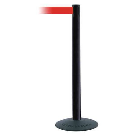 Barrier Post with Belt, Black, 13 ft Length, 38 in Post Height, No Legend, Unfinished MPN:875-33-MAX-NO-R5X-C