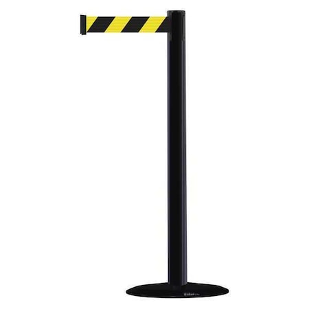 Barrier Post with Belt, 7 1/2 ft Length, 38 in Post Height, No Legend MPN:875-33-STD-NO-D4X-C