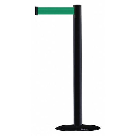 Barrier Post with Belt, 7 1/2 ft Length, 38 in Post Height, No Legend MPN:875-33-STD-NO-G6X-C