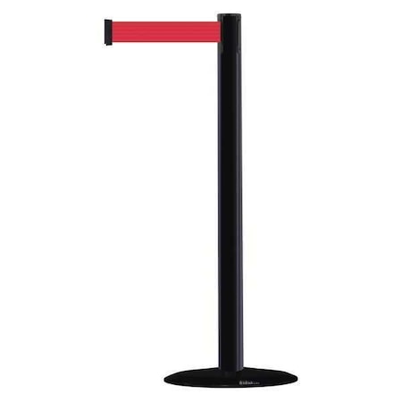 Barrier Post with Belt, 7 1/2 ft Length, 38 in Post Height, No Legend MPN:875-33-STD-NO-R5X-C