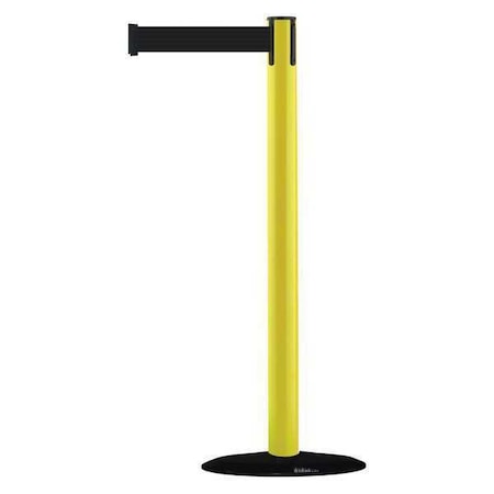 Barrier Post with Belt, 7 1/2 ft Length, 38 in Post Height, No Legend MPN:875-35-STD-NO-B9X-C