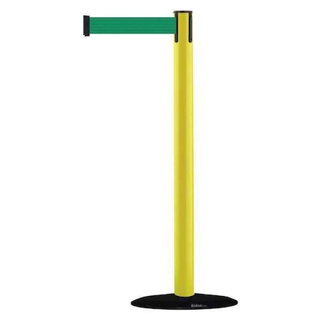 Barrier Post with Belt, 7 1/2 ft Length, 38 in Post Height, No Legend MPN:875-35-STD-NO-G6X-C
