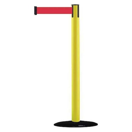 Barrier Post with Belt, 7 1/2 ft Length, 38 in Post Height, No Legend MPN:875-35-STD-NO-R5X-C