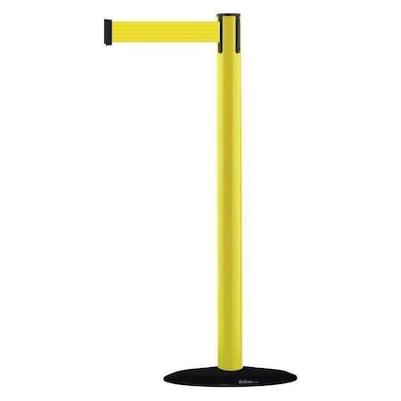 Barrier Post with Belt, 7 1/2 ft Length, 38 in Post Height, No Legend MPN:875-35-STD-NO-Y5X-C