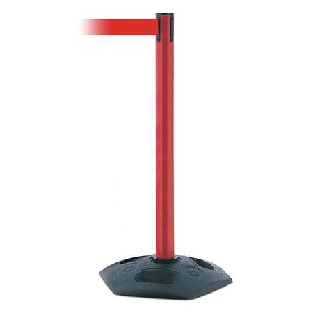 Barrier Post with Belt, Black, 13 ft Length, 38 in Post Height, No Legend MPN:886-21-MAX-NO-R5X-C