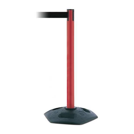 Barrier Post with Belt, 7 1/2 ft Length, 38 in Post Height, No Legend MPN:886-21-STD-NO-B9X-C
