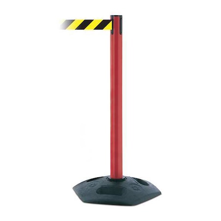 Barrier Post with Belt, 7 1/2 ft Length, 38 in Post Height, No Legend MPN:886-21-STD-NO-D4X-C