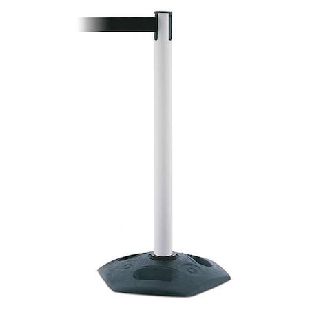 Barrier Post with Belt, Black, 13 ft Length, 38 in Post Height, No Legend MPN:886-32-MAX-NO-B9X-C