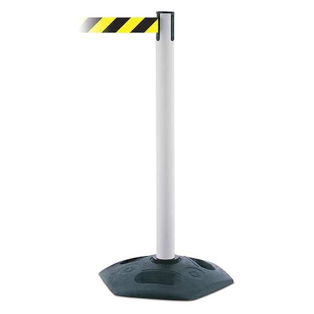 Barrier Post with Belt, Black, 13 ft Length, 38 in Post Height, No Legend MPN:886-32-MAX-NO-D4X-C