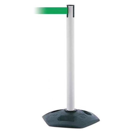 Barrier Post with Belt, Black, 13 ft Length, 38 in Post Height, No Legend MPN:886-32-MAX-NO-G6X-C