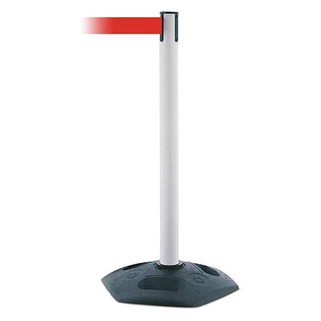 Barrier Post with Belt, Black, 13 ft Length, 38 in Post Height, No Legend MPN:886-32-MAX-NO-R5X-C