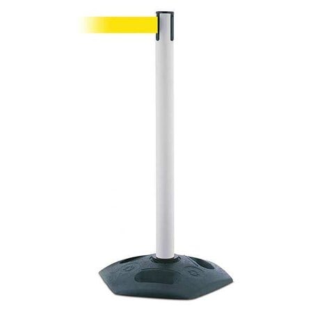 Barrier Post with Belt, Black, 13 ft Length, 38 in Post Height, No Legend MPN:886-32-MAX-NO-Y5X-C