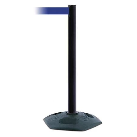 Barrier Post with Belt, Black, 13 ft Length, 38 in Post Height, No Legend MPN:886-33-MAX-NO-L5X-C