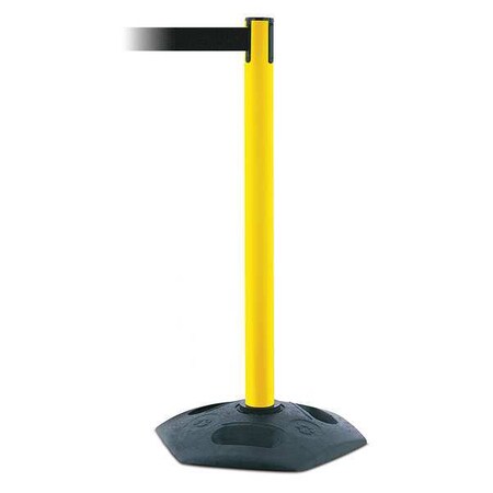 Barrier Post with Belt, Black, 13 ft Length, 38 in Post Height, No Legend MPN:886-35-MAX-NO-B9X-C