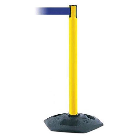 Barrier Post with Belt, Black, 13 ft Length, 38 in Post Height, No Legend MPN:886-35-MAX-NO-L5X-C