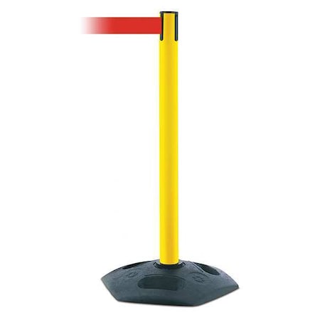 Barrier Post with Belt, Black, 13 ft Length, 38 in Post Height, No Legend MPN:886-35-MAX-NO-R5X-C