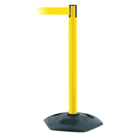 Barrier Post with Belt, Black, 13 ft Length, 38 in Post Height, No Legend MPN:886-35-MAX-NO-Y5X-C