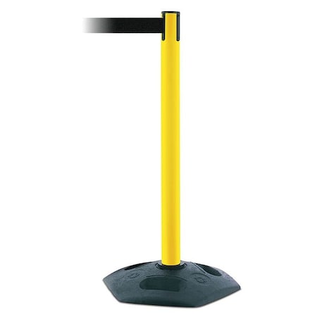 Barrier Post with Belt, 7 1/2 ft Length, 38 in Post Height, No Legend MPN:886-35-STD-NO-B9X-C