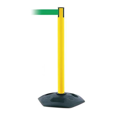 Barrier Post with Belt, 7 1/2 ft Length, 38 in Post Height, No Legend MPN:886-35-STD-NO-G6X-C