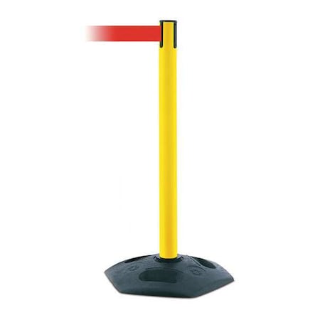 Barrier Post with Belt, 7 1/2 ft Length, 38 in Post Height, No Legend MPN:886-35-STD-NO-R5X-C