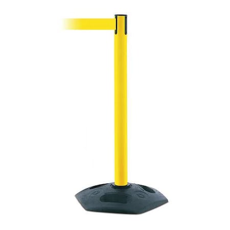 Barrier Post with Belt, 7 1/2 ft Length, 38 in Post Height, No Legend MPN:886-35-STD-NO-Y5X-C