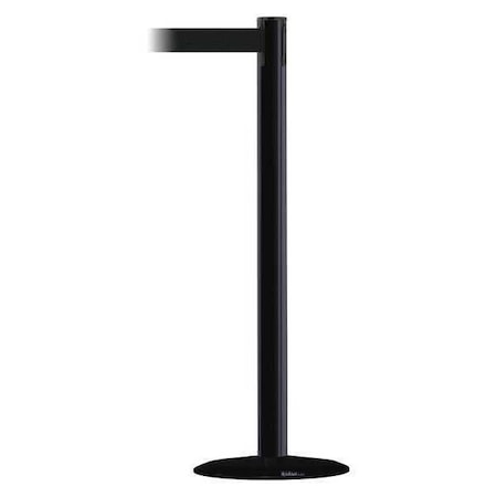 Barrier Post with Belt, Black, 13 ft Length, 38 in Post Height, No Legend MPN:889B-33-33-MAX-NO-B9X-C