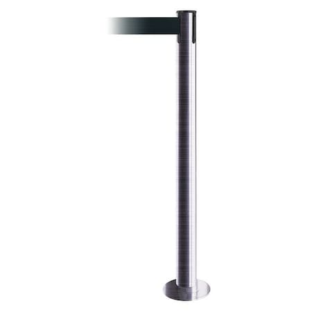 Barrier Post with Belt, 7 1/2 ft Length, 36 1/2 in Post Height, No Legend, Satin Chrome MPN:889F-1S-1S-STD-NO-G7X-C