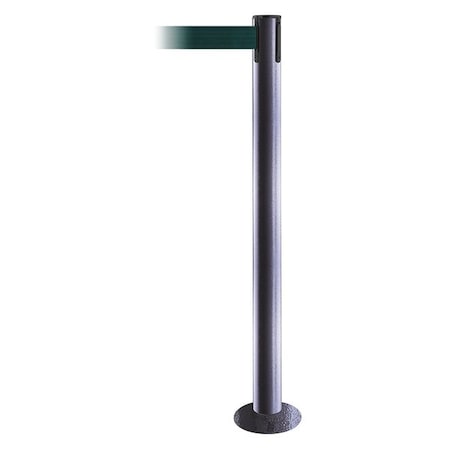 Barrier Post with Belt, Hammertone Gray, 13 ft Length, 36 1/2 in Post Height, No Legend MPN:889F-73-73-MAX-NO-G6X-C
