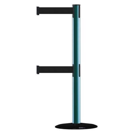 Barrier Post with Belt, 7 1/2 ft Length, 38 in Post Height, No Legend MPN:889T2B-33-28-STD-NO-B9X-C