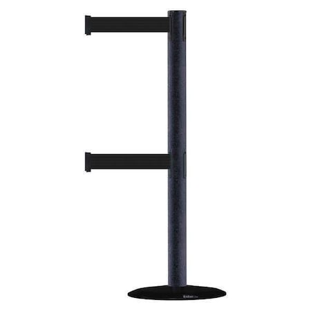 Barrier Post with Belt, 7 1/2 ft Length, 38 in Post Height, No Legend MPN:889T2B-33-89-STD-NO-B9X-C