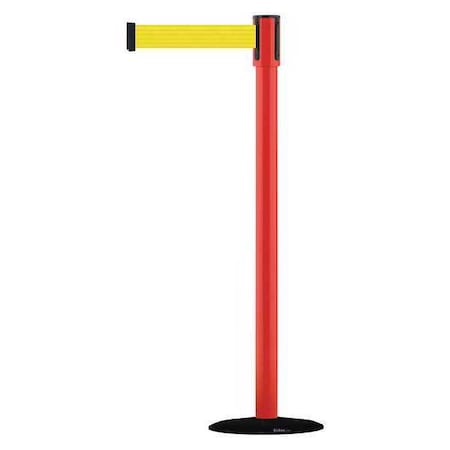 Barrier Post with Belt, Black, 13 ft Length, 38 in Post Height, No Legend, Basics MPN:890B-33-21-21-MAX-NO-Y5X-C