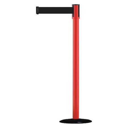 Barrier Post with Belt, 7 1/2 ft Length, 38 in Post Height, No Legend MPN:890B-33-21-21-STD-NO-B9X-C