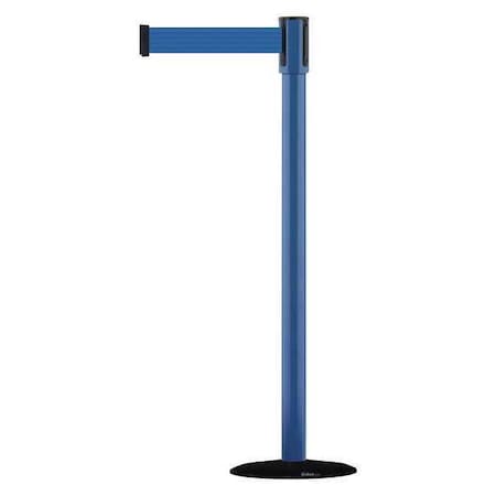 Barrier Post with Belt, Black, 13 ft Length, 38 in Post Height, No Legend, Basics MPN:890B-33-23-23-MAX-NO-L5X-C