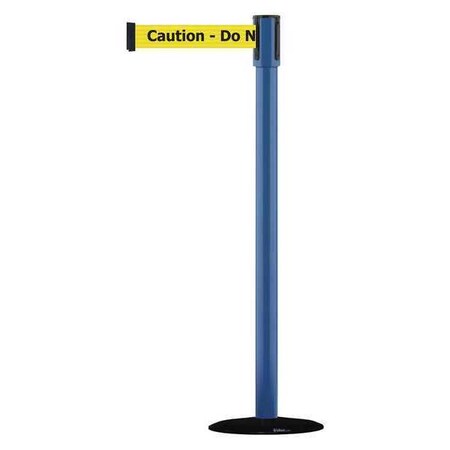 Barrier Post with Belt, Black, 13 ft Length, 38 in Post Height, Caution Do Not Enter, Basics MPN:890B-33-23-23-MAX-NO-YAX-C