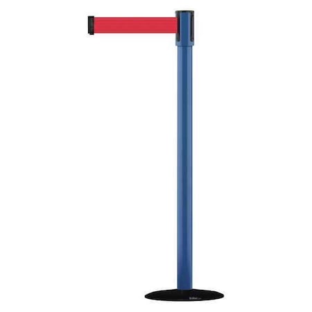 Barrier Post with Belt, 7 1/2 ft Length, 38 in Post Height, No Legend MPN:890B-33-23-23-STD-NO-R5X-C