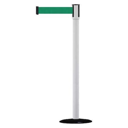 Barrier Post with Belt, Black, 13 ft Length, 38 in Post Height, No Legend, Basics MPN:890B-33-32-32-MAX-NO-G6X-C