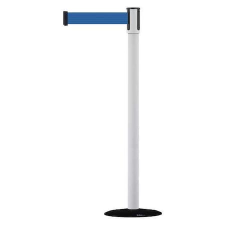 Barrier Post with Belt, Black, 13 ft Length, 38 in Post Height, No Legend, Basics MPN:890B-33-32-32-MAX-NO-L5X-C