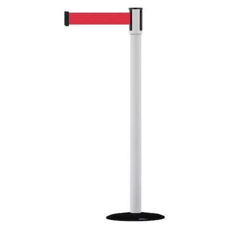 Barrier Post with Belt, Black, 13 ft Length, 38 in Post Height, No Legend, Basics MPN:890B-33-32-32-MAX-NO-R5X-C