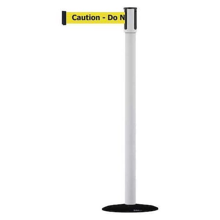 Barrier Post with Belt, Satin Stainless Steel, 13 ft Length, 38 in Post Height, Basics MPN:890B-33-32-32-MAX-NO-YAX-C