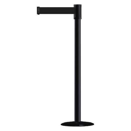 Barrier Post with Belt, 7 1/2 ft Length, 38 in Post Height, No Legend MPN:890B-33-33-33-STD-NO-B9X-C