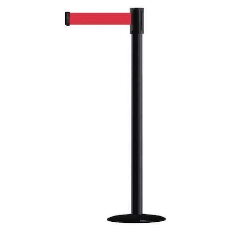 Barrier Post with Belt, 7 1/2 ft Length, 38 in Post Height, No Legend MPN:890B-33-33-33-STD-NO-R5X-C