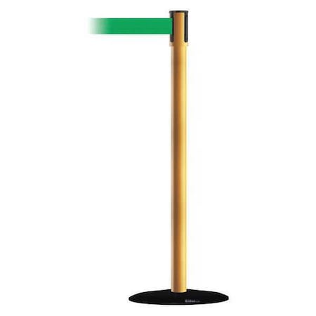 Barrier Post with Belt, Polished Chrome, 13 ft Length, 38 in Post Height, No Legend, Basics MPN:890B-33-35-35-MAX-NO-G6X-C